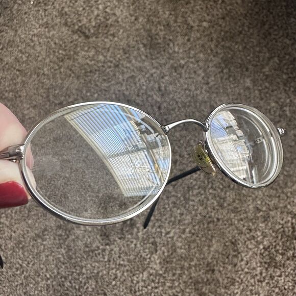 BARON Mens Eyeglasses Round Vintage Spectacles Nose Guards Grandpa Santa - Picture 11 of 11